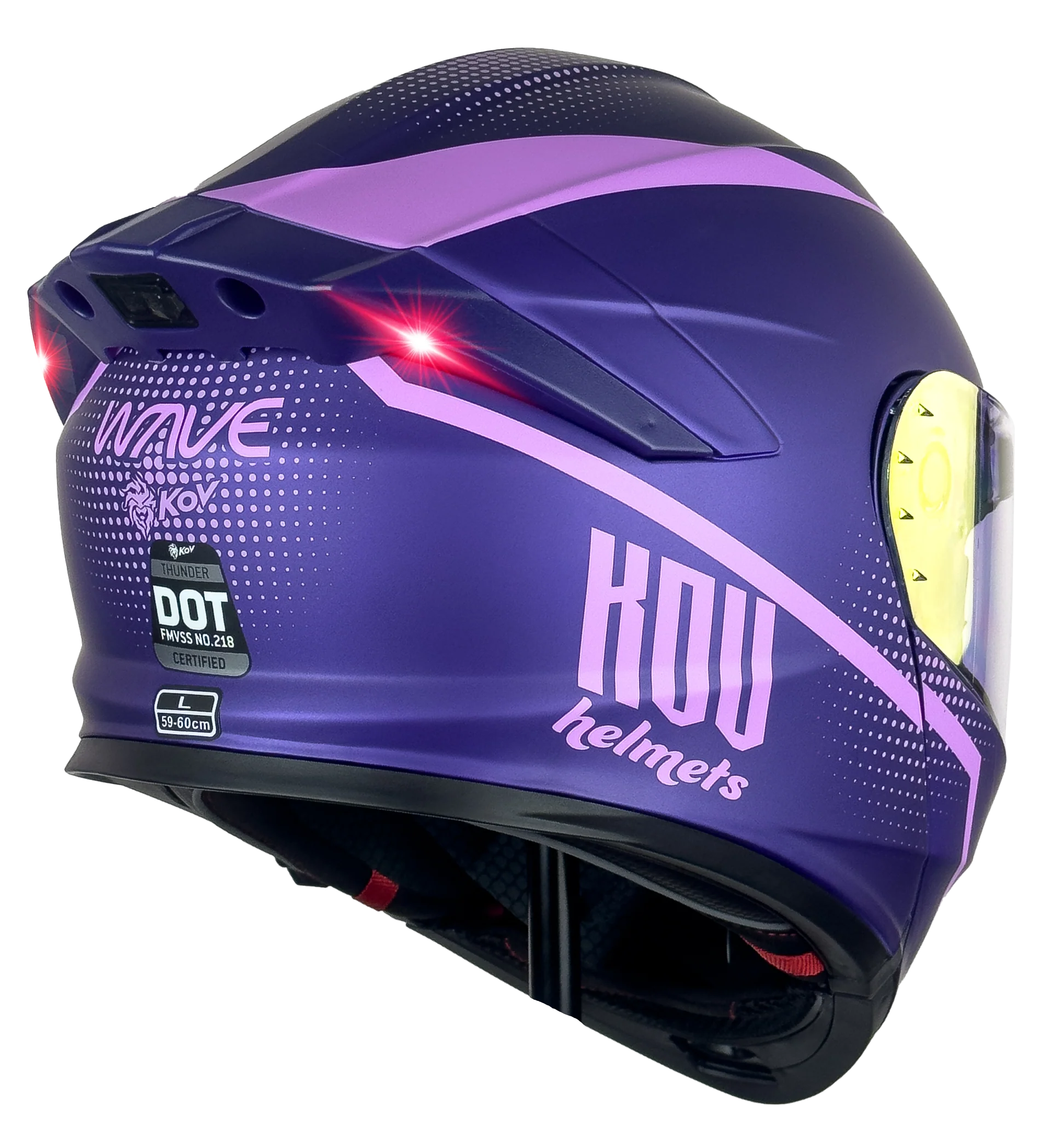 CASCO THUNDER WAVES MORADO