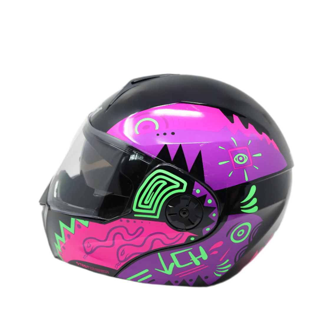Casco ICH 311 EX Mexa Negro Morado