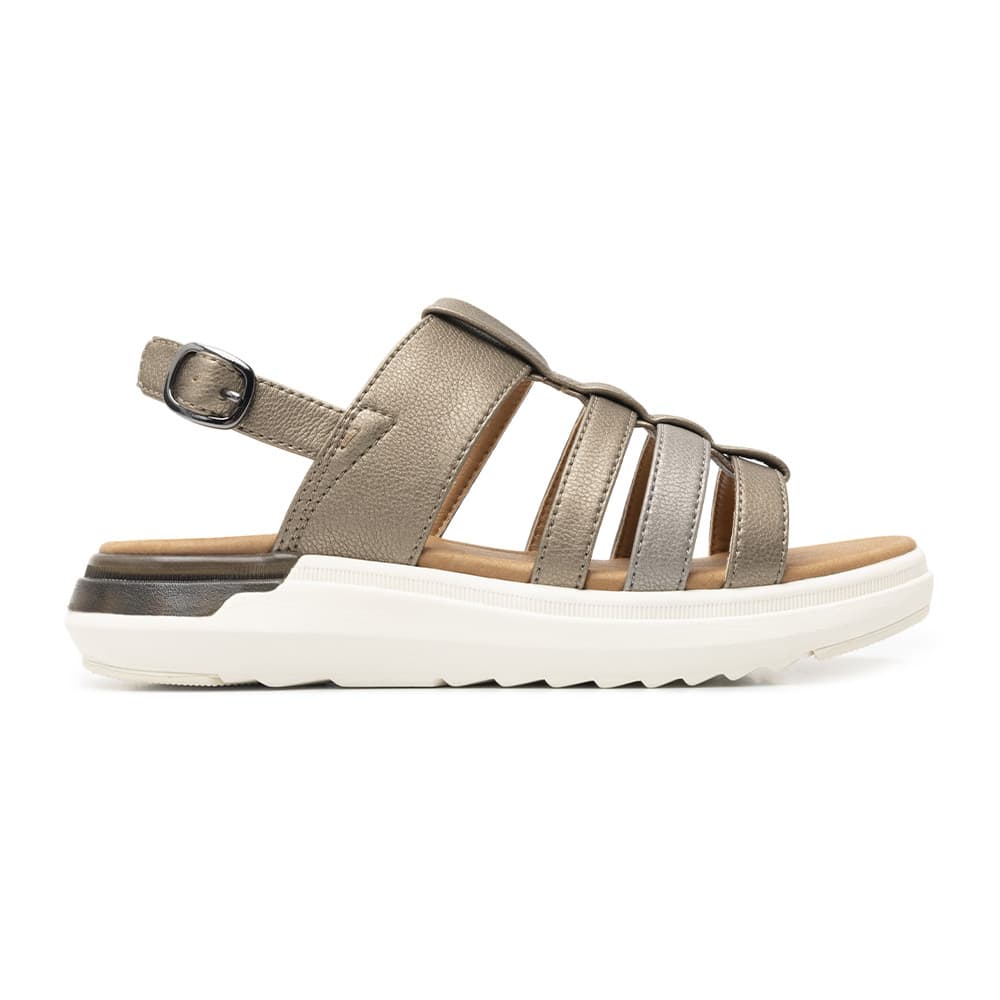 Sandalias de Piso con Hebilla para Mujer Flexi 129402