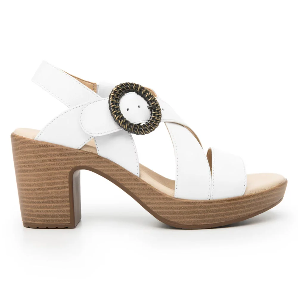 Zapatos Mujer Sandalia Con Tacón Y Plataforma Flexi 102919