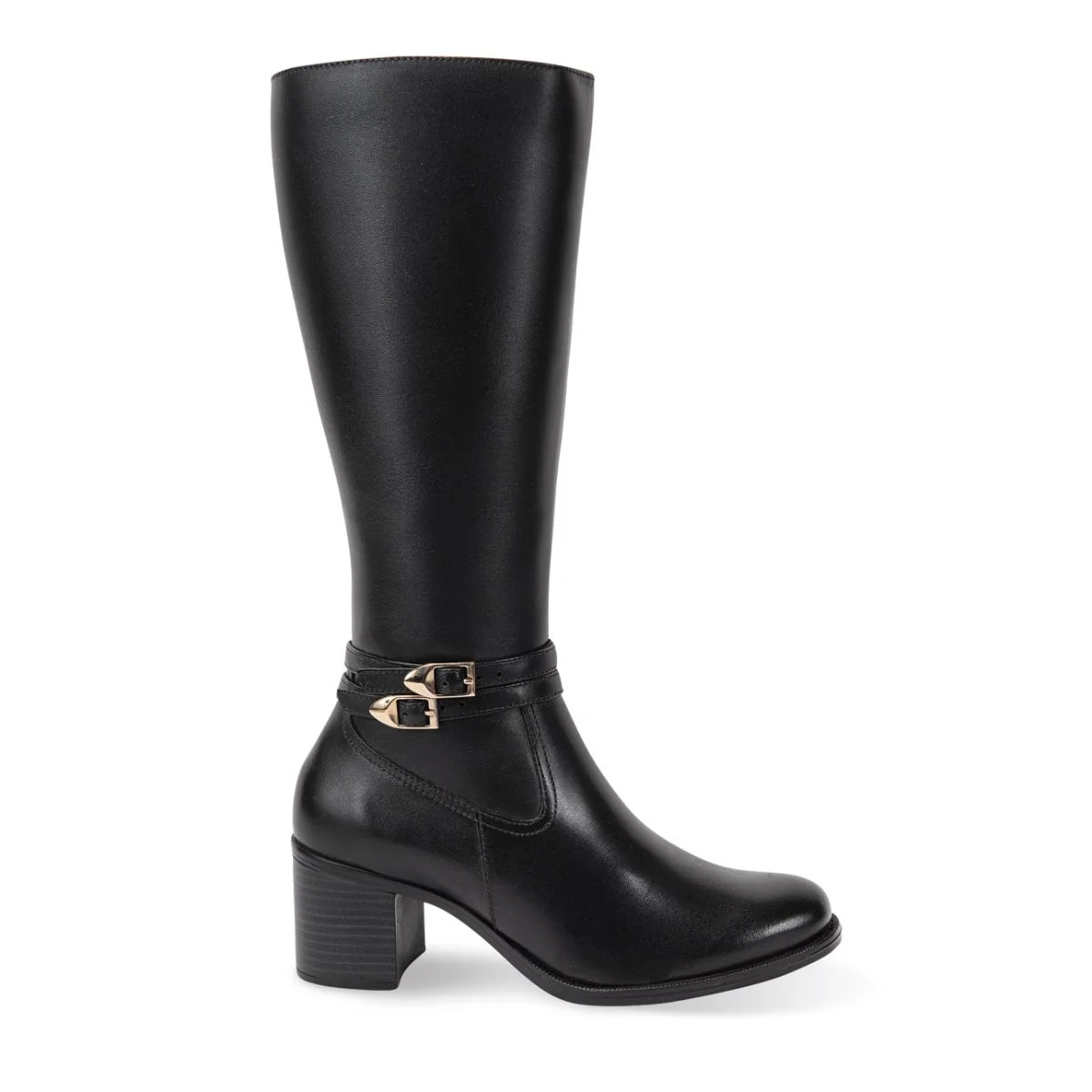 BOTA LARGA TACON MUJER FLEXI DAMA 109221 NEGRO