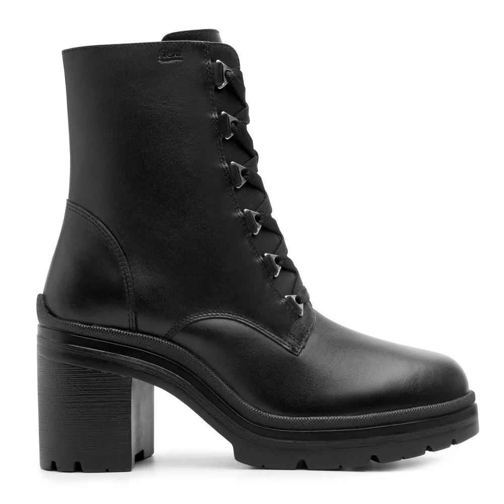 Botines De Agujetas Con Tacón Y Plataforma Para Mujer Flexi 119607