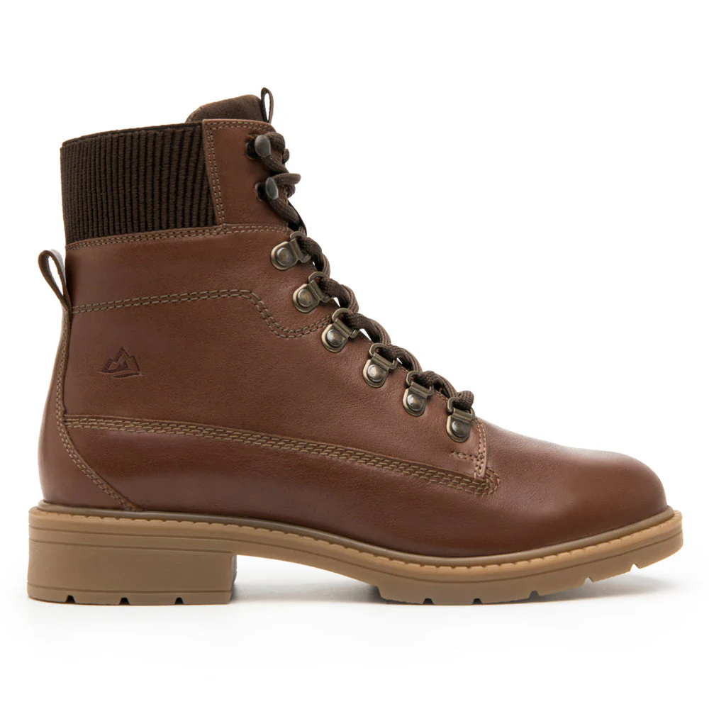 Zapatos Mujer Botín De Piso Outdoor Con Agujetas Flexi Country 119102