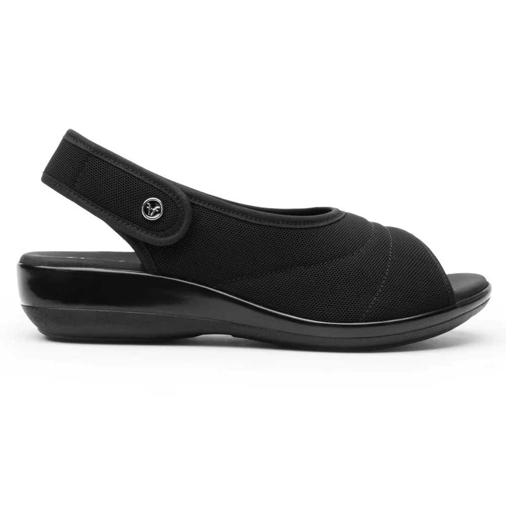 Zapatos Mujer Sandalia Confort De Piso Con Velcro Flexi 34927