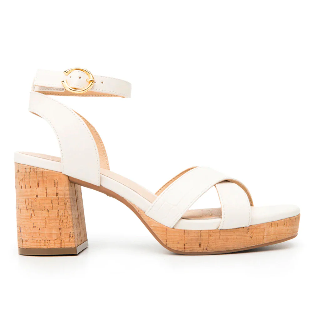 Zapatos Mujer Sandalia De Tacón Y Plataforma Flexi 123001