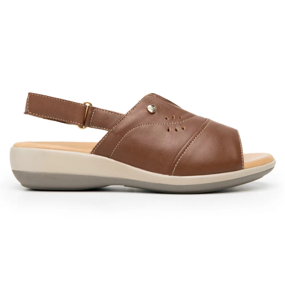 Zapatos Mujer Sandalia Confort De Piso Con Velcro Flexi 34930