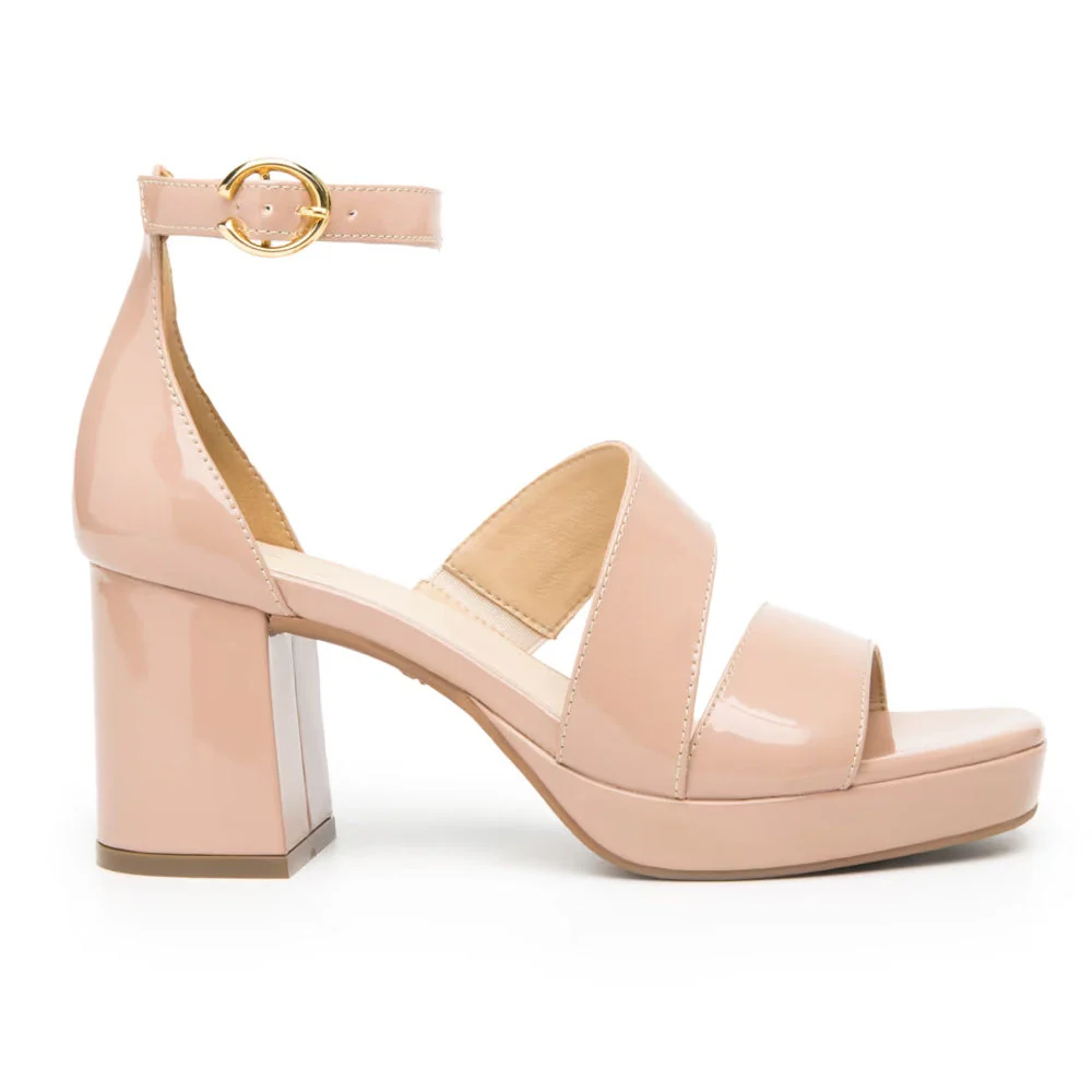 Zapatos Mujer Sandalia De Tacón Y Plataforma Flexi 123004