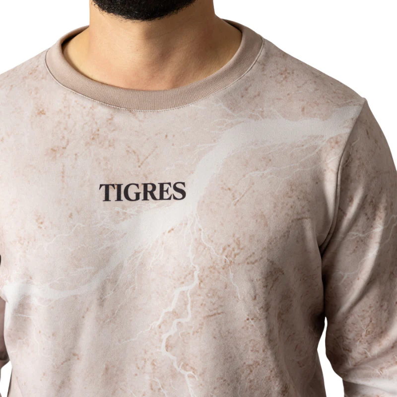 CREWNECK TIGRES FUERZA BEIGE