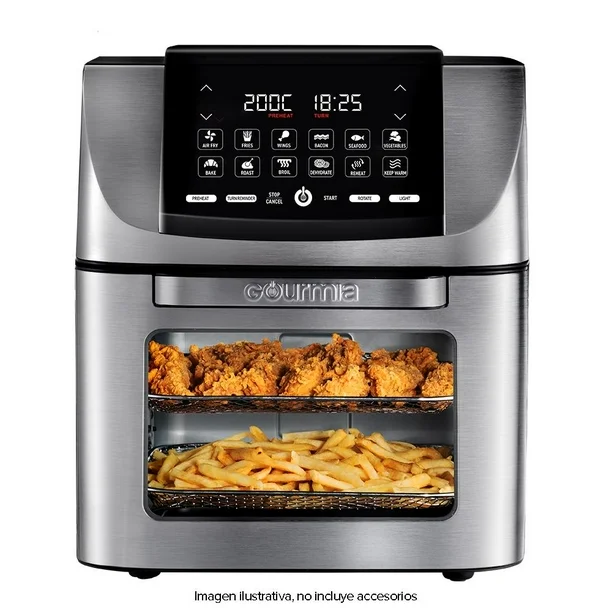 Horno Freidora de Aire Gourmia Digital 12.6 Litros + Licuadora PROFESIONAL NINJA CO650B 72 oz negro