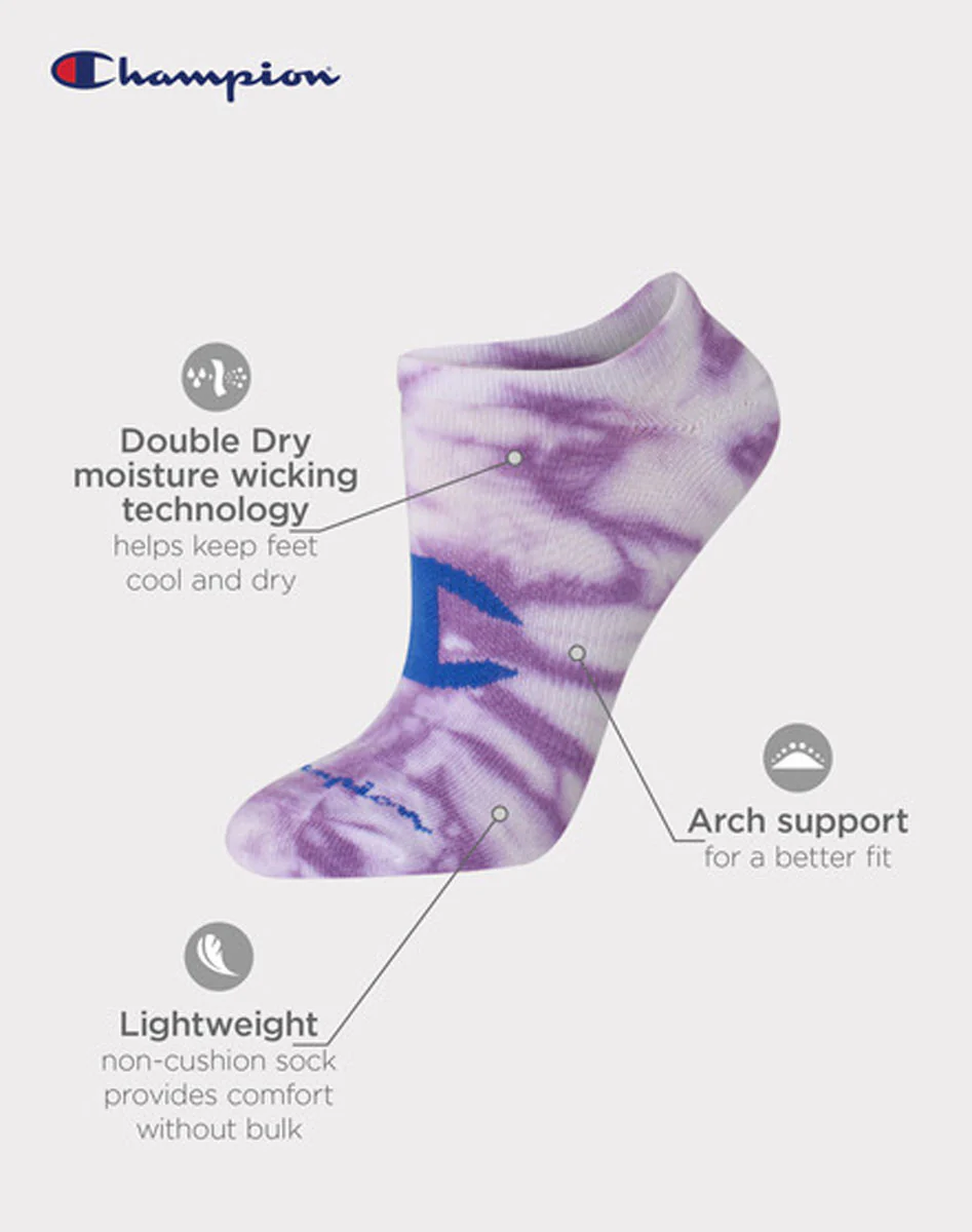 3 Pack Tie Dye Super No Show