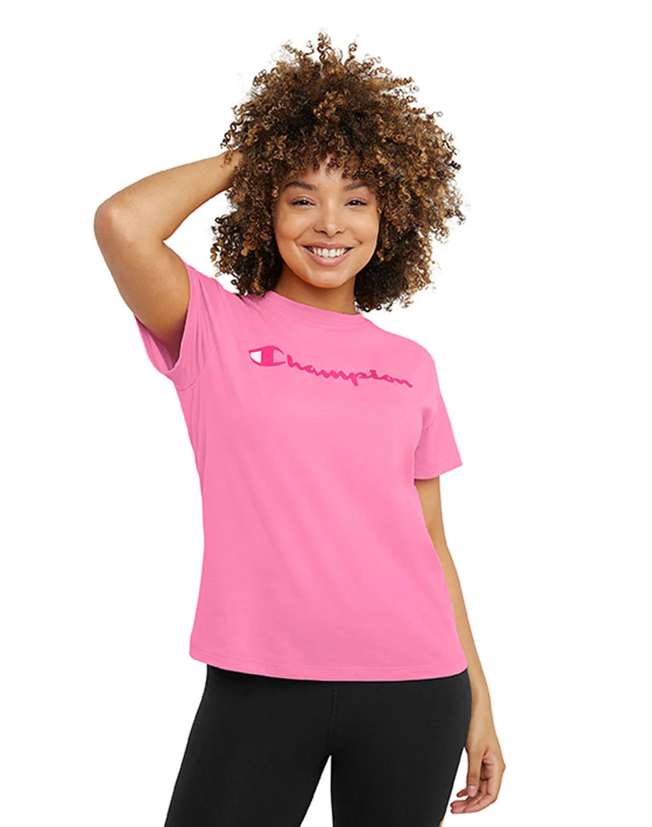 Playera Manga Corta Para Mujer The Classic Tee Champion