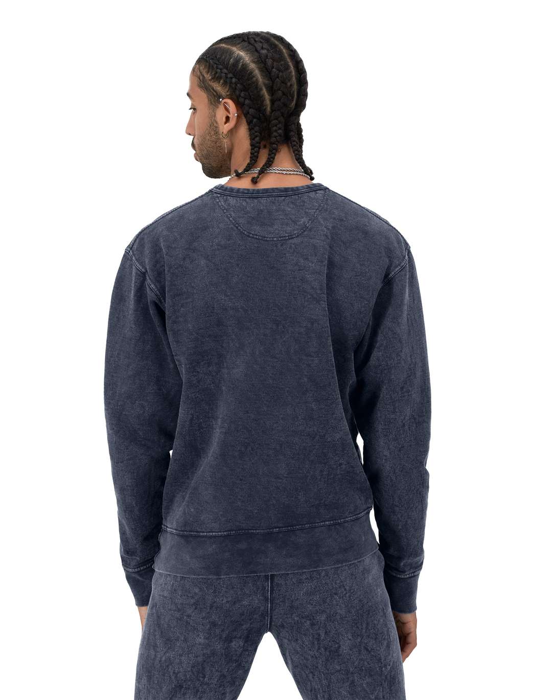 Sudadera Mineral Dye, Logo Tres Colores