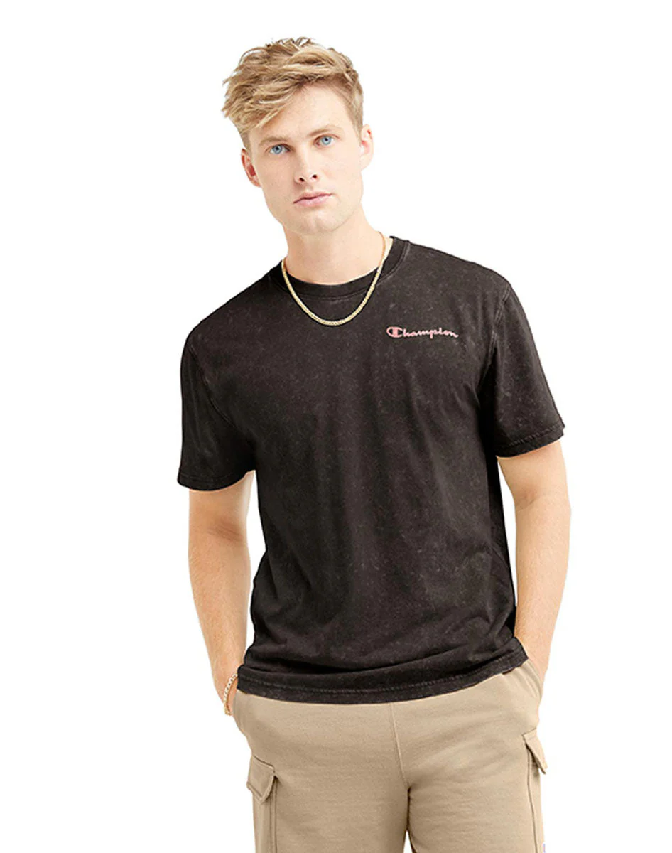 Playera Para Hombre Acid Wash Tee Champion