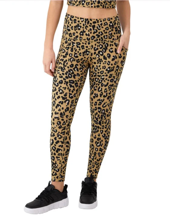 Leggings Tacto Suave con Bolsas Animal Print