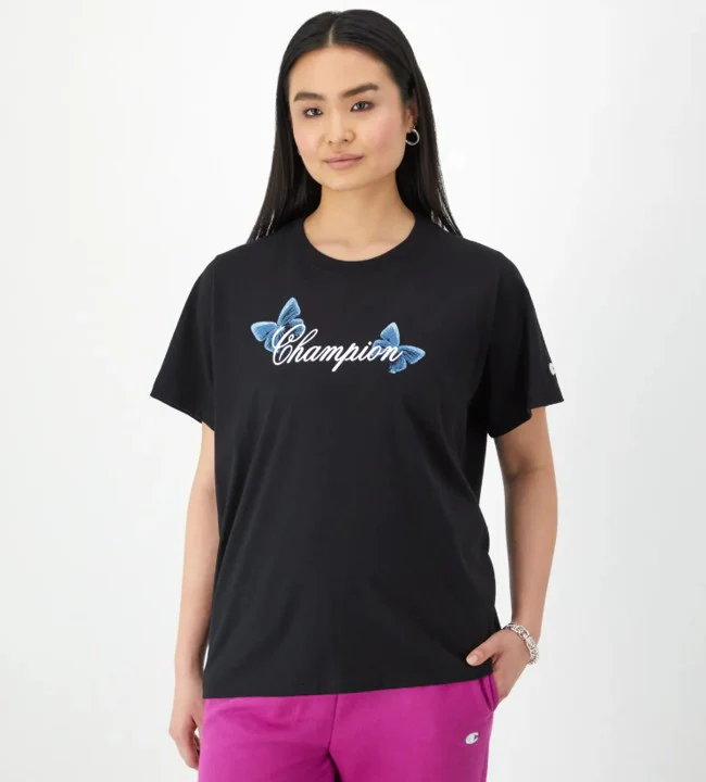 Playera Logo Script, Mariposa