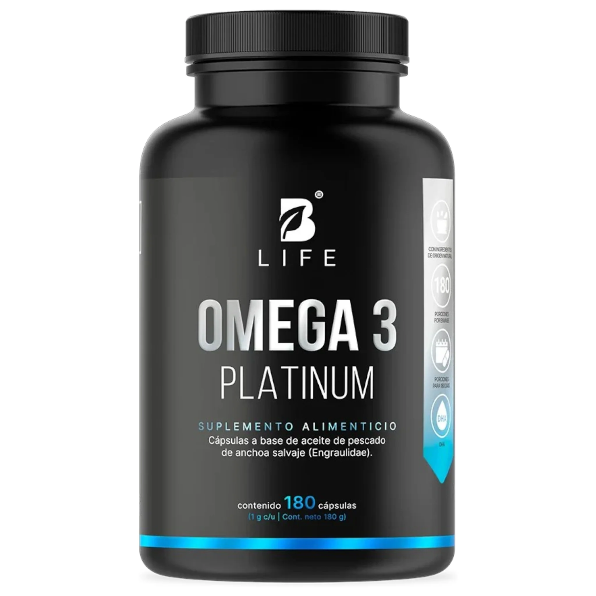 B Life Omega 3 Platinum 180 Capsulas