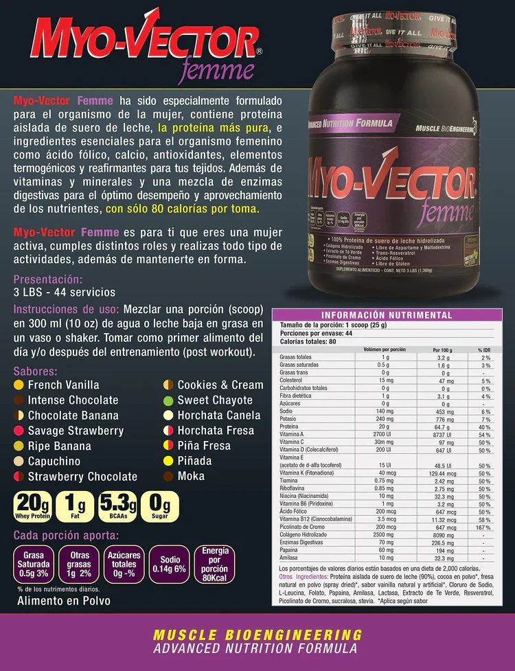 Myo Vector Femme 3 Lbs