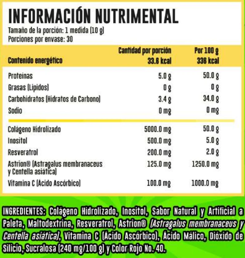 Comics Energy Colageno Cool!! 30 Servicios