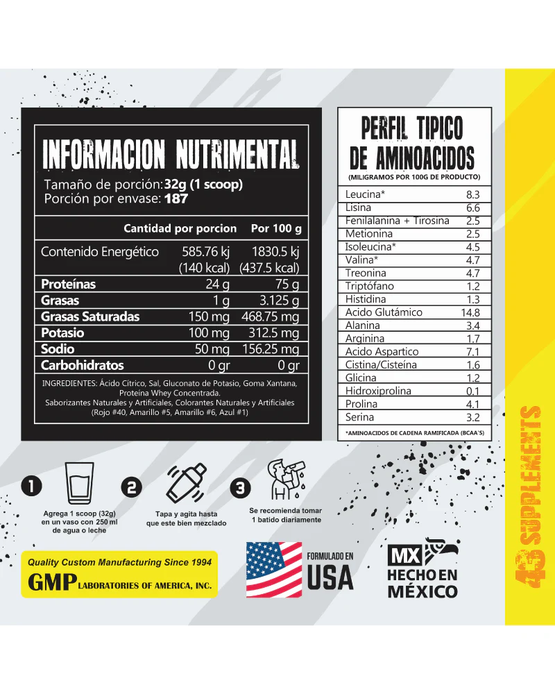 43 Supplements Premium Zero Protein 13 Lbs