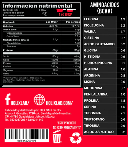 Holix Lab Isolean 2.2 Kg