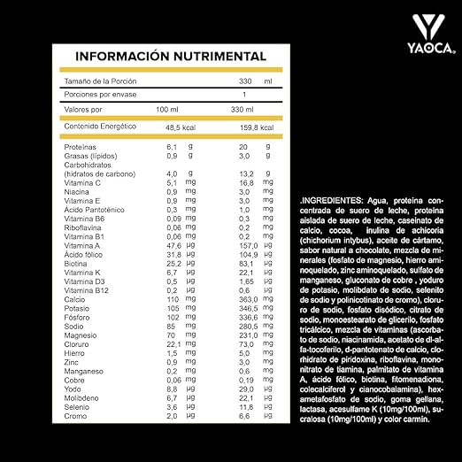 Yaoca Whey Protein 330 Ml