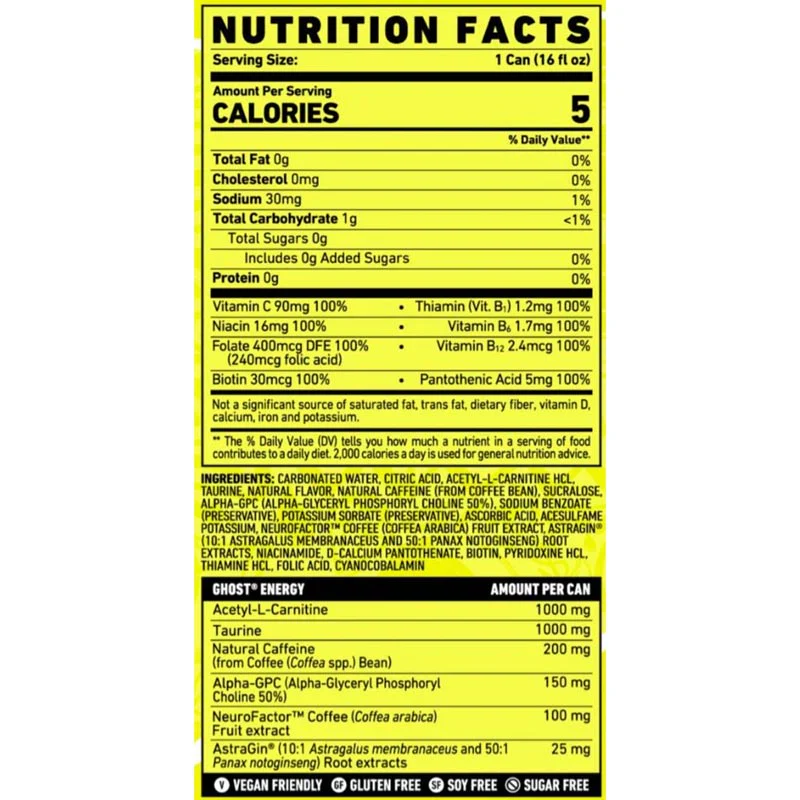 Ghost Energy Drink 473 Ml