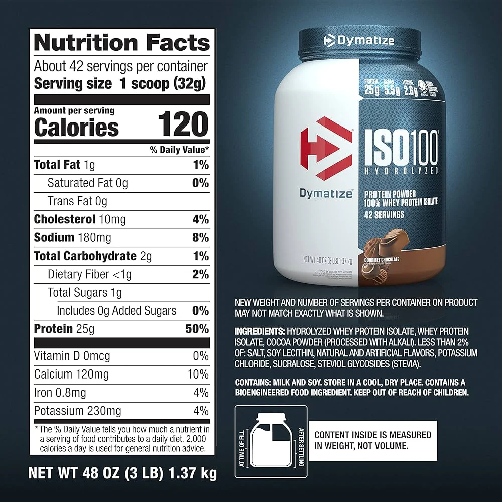 Dymatize Iso 100 Hydrolized 3 Lbs