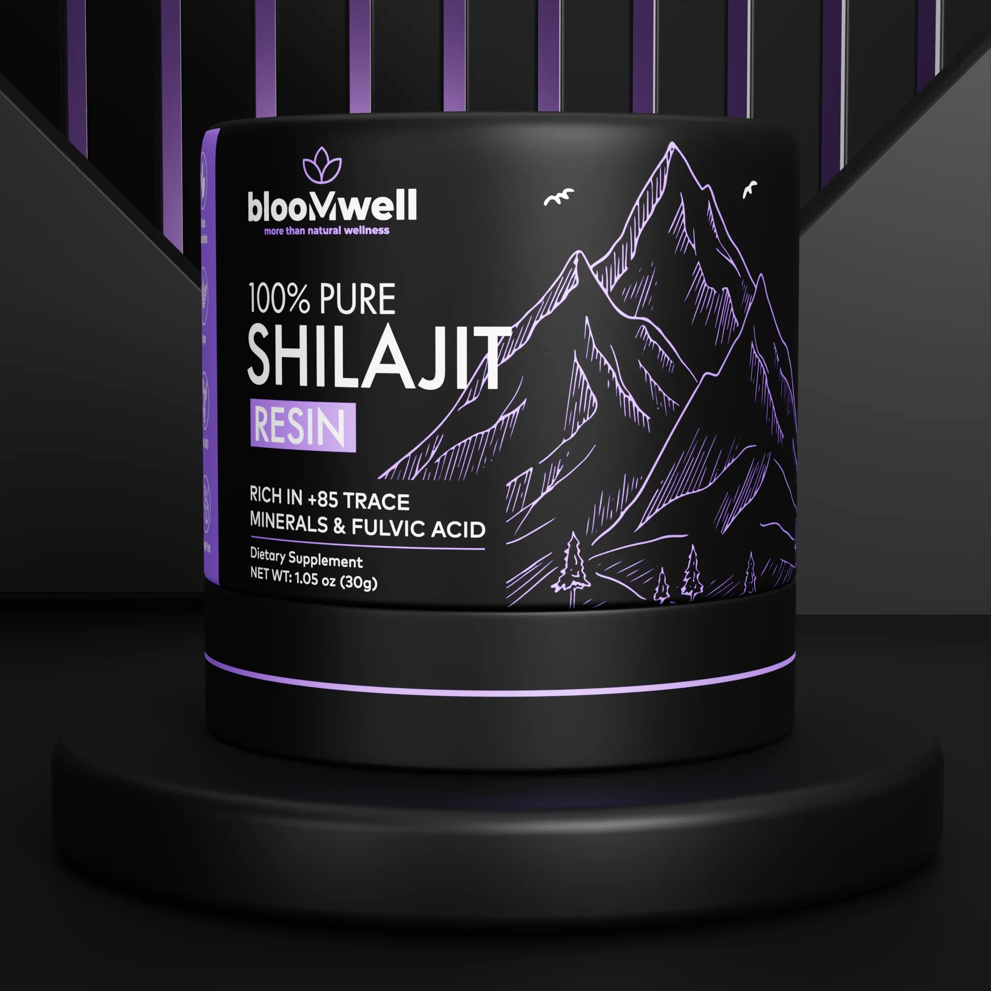 Bloomwell 100% Pure Shilajit 60 Servicios