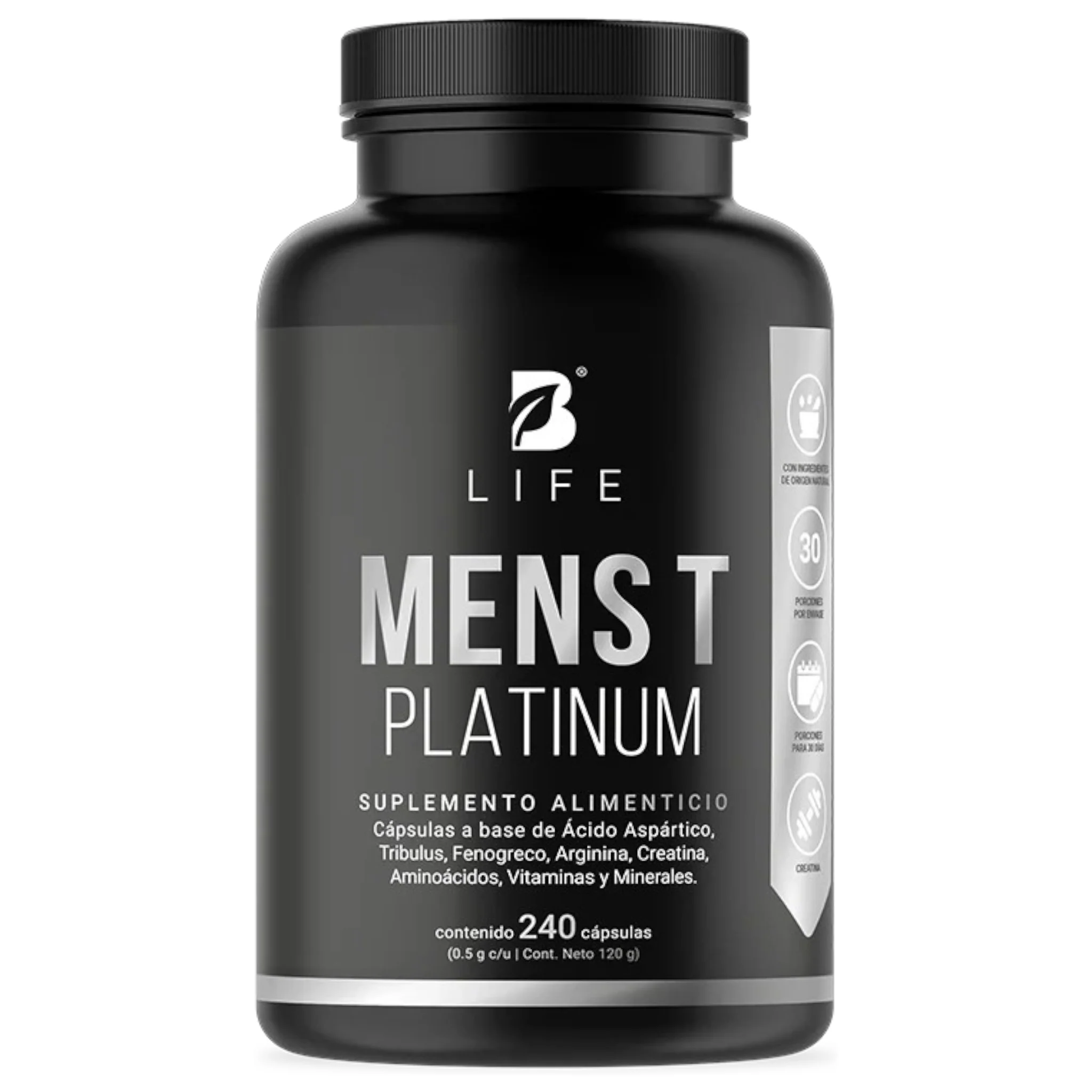 B Life Mens T Platinum 240 Capsulas