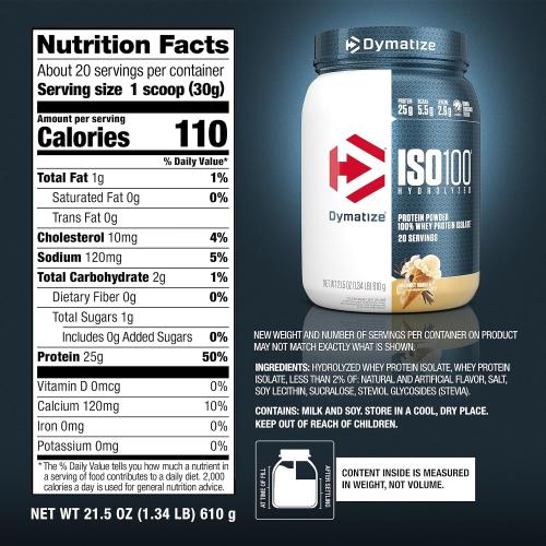 Dymatize Iso 100 Hydrolyzed 1.4 Lbs