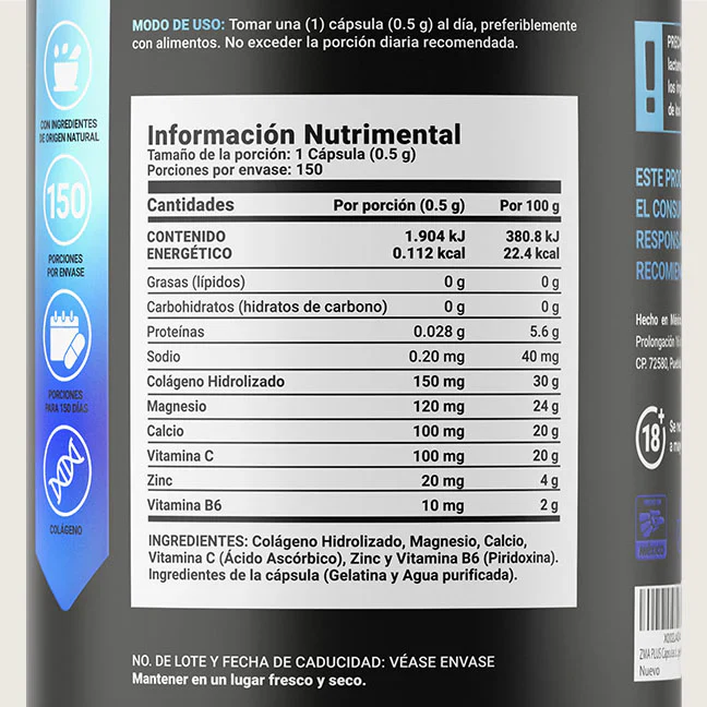 B Life Zma Blend 150 Capsulas