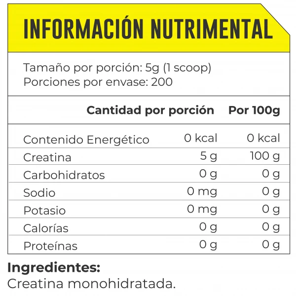 43 Supplements Creatina 1 Kg 200 Servicios