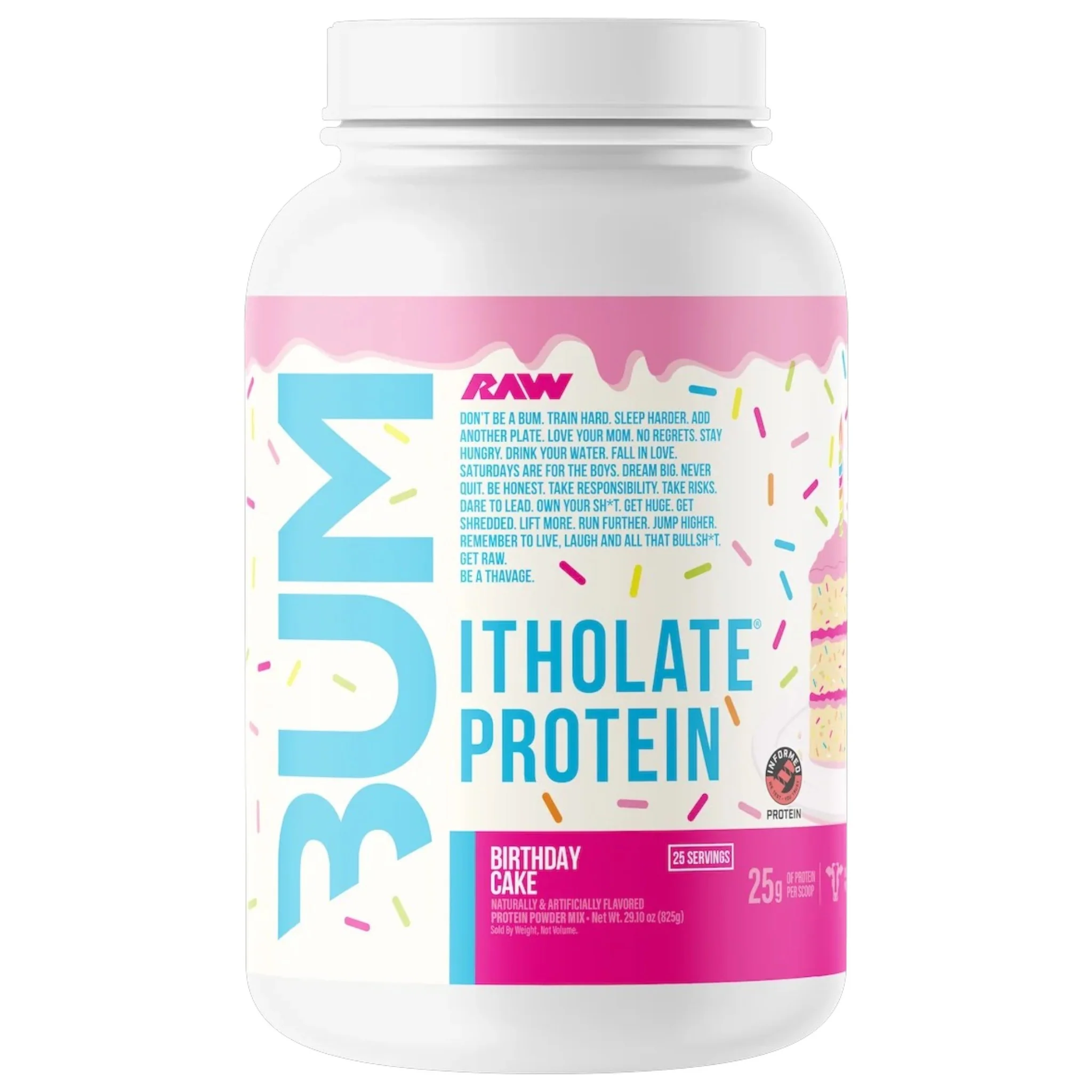 Raw Nutrition Bum Itholate Protein 1.80 Lbs