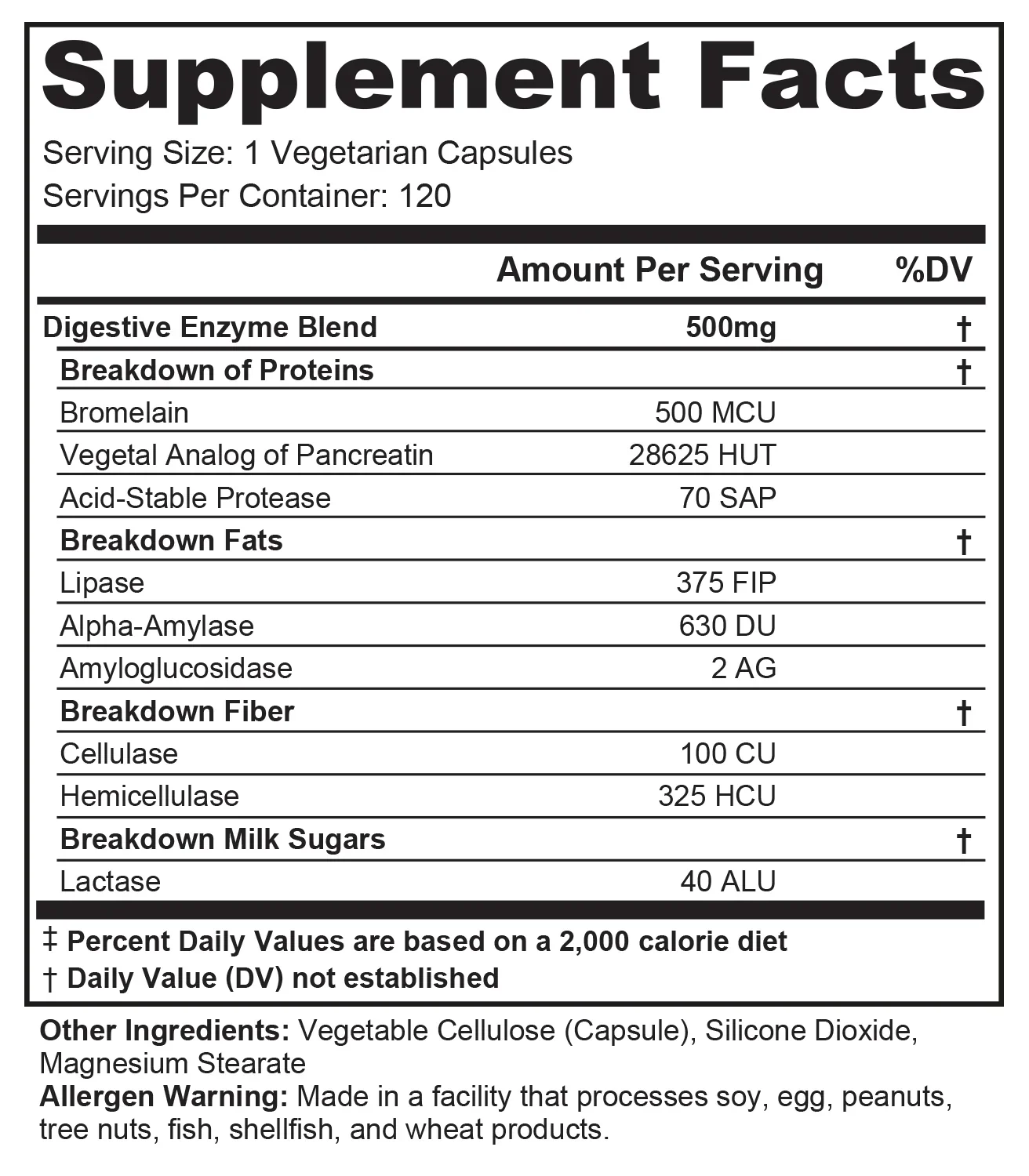Cutler Nutrition 9-Zymes 120 Capsulas