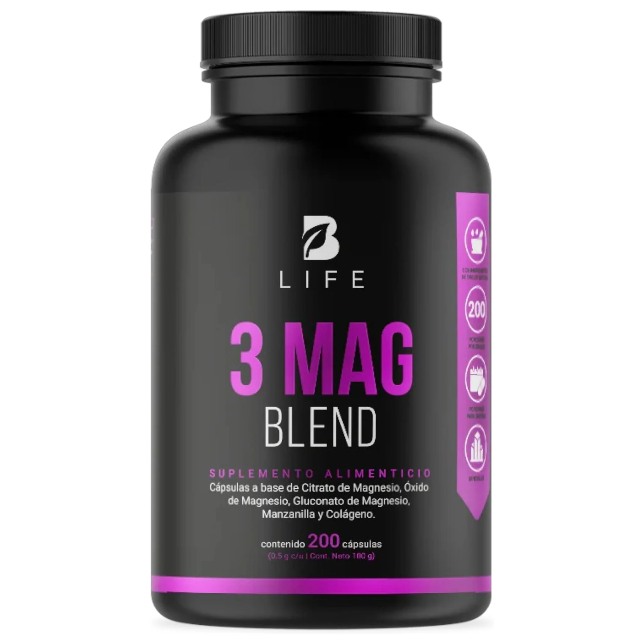 B Life 3 Mag Blend 200 Capsulas