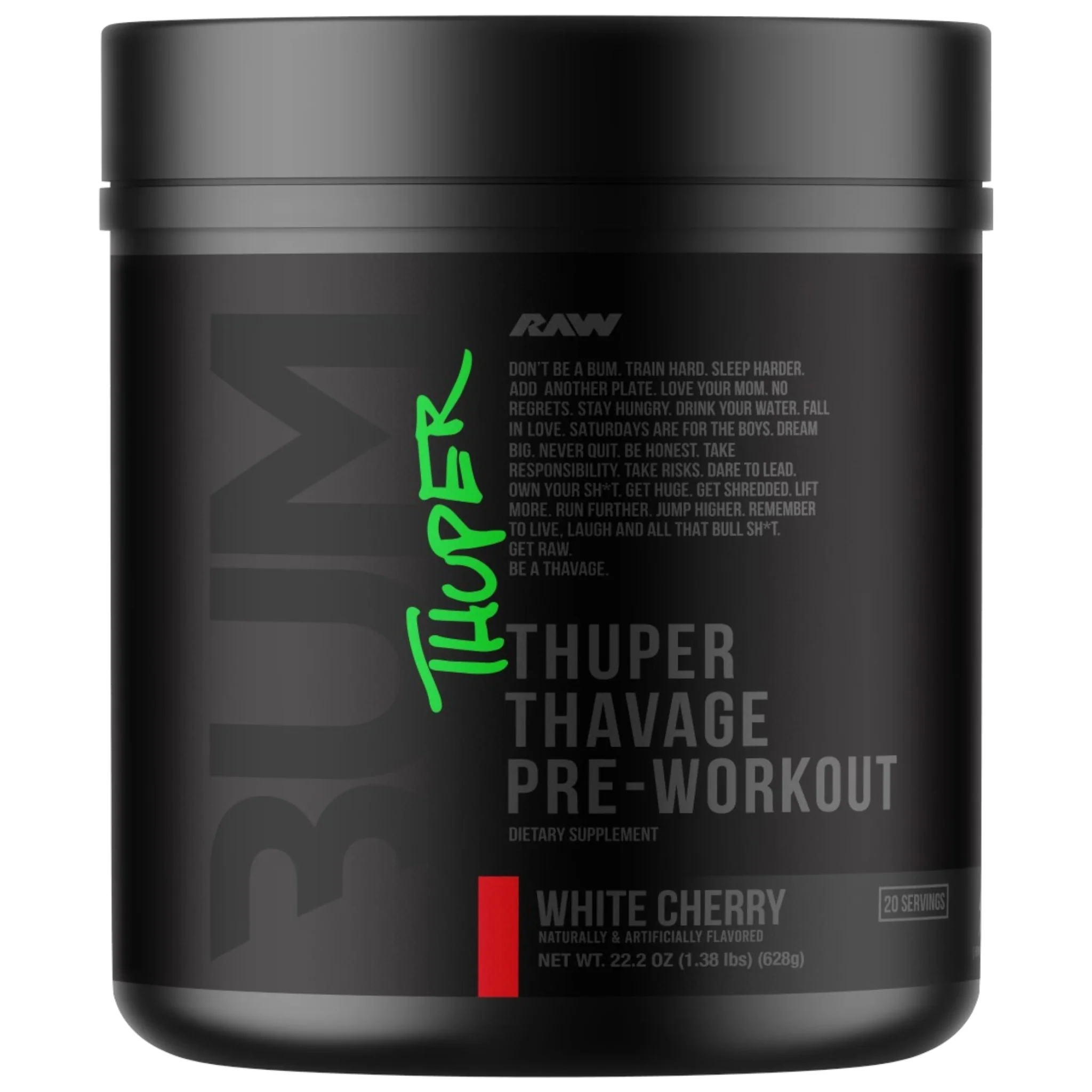 Raw Nutrition Bum Thuper Thavage 20 Servicios