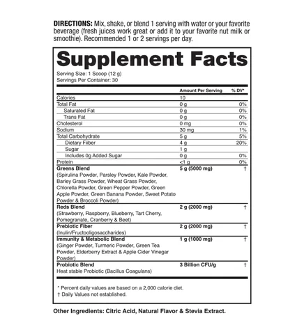 Dragon Pharma Greens & Reds 30 Servicios