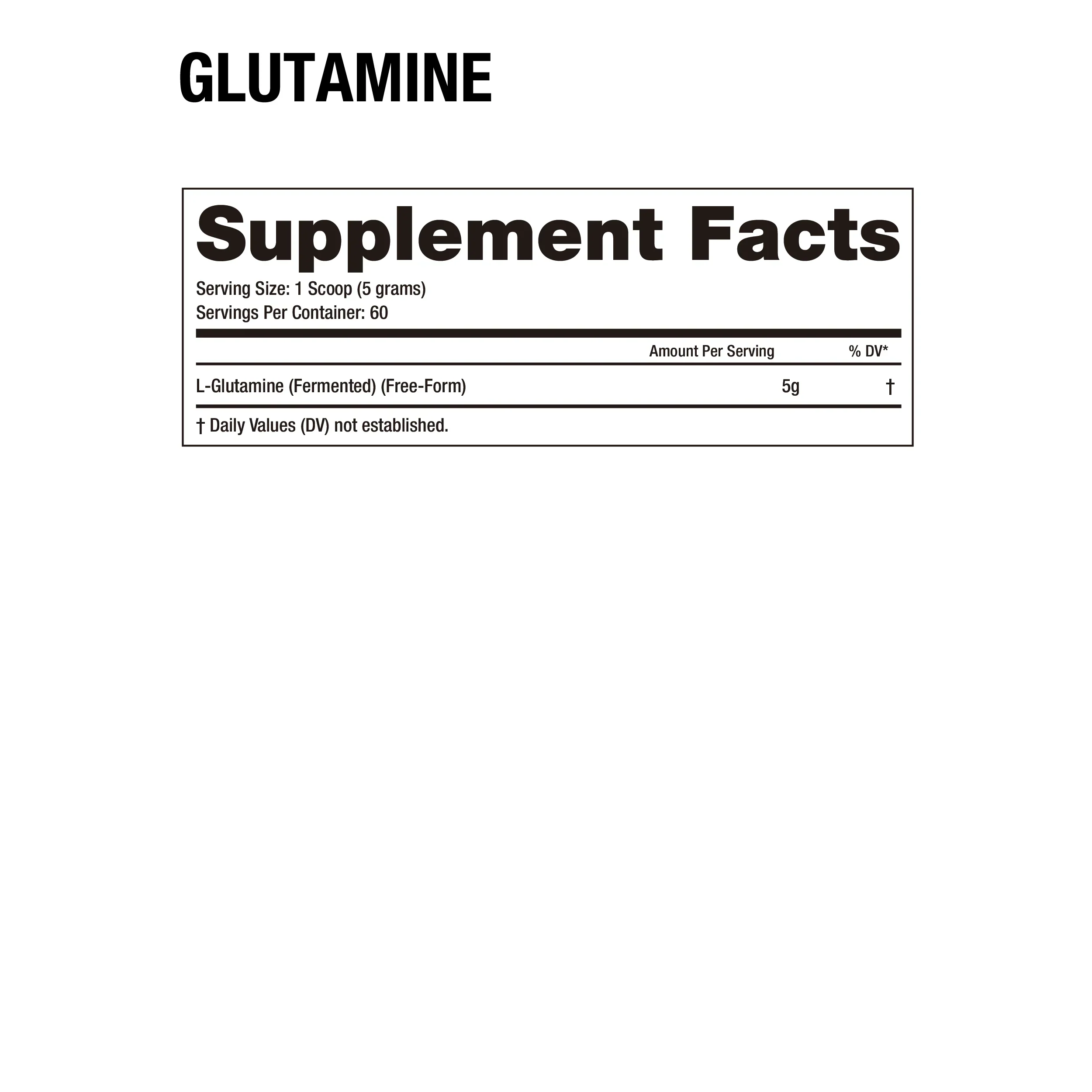 Dragon Pharma Glutamine Fermented 300 Gramos 60 Servicios