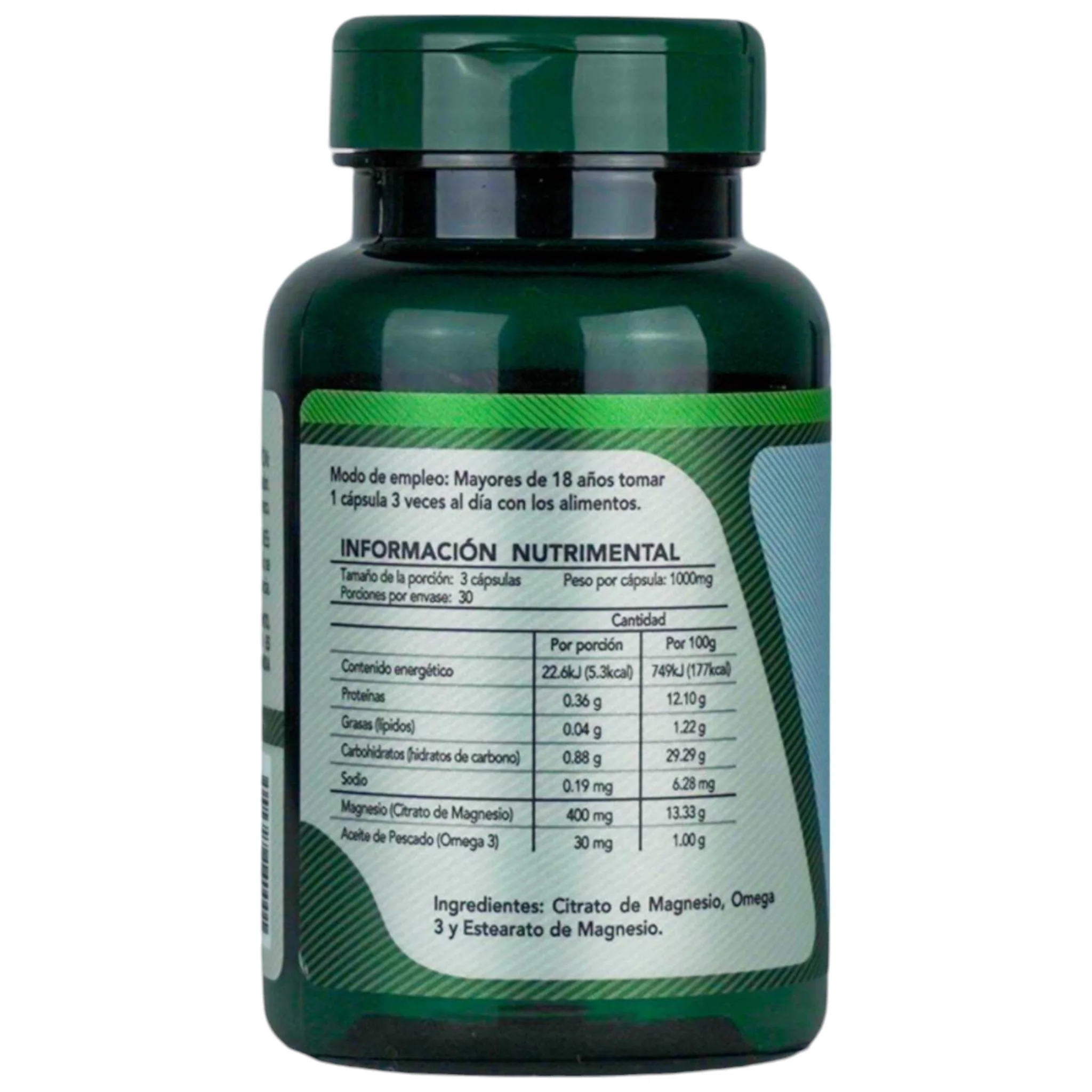 Herbalia Lab Citrato de Magnesio + Omega 3 90 Capsulas