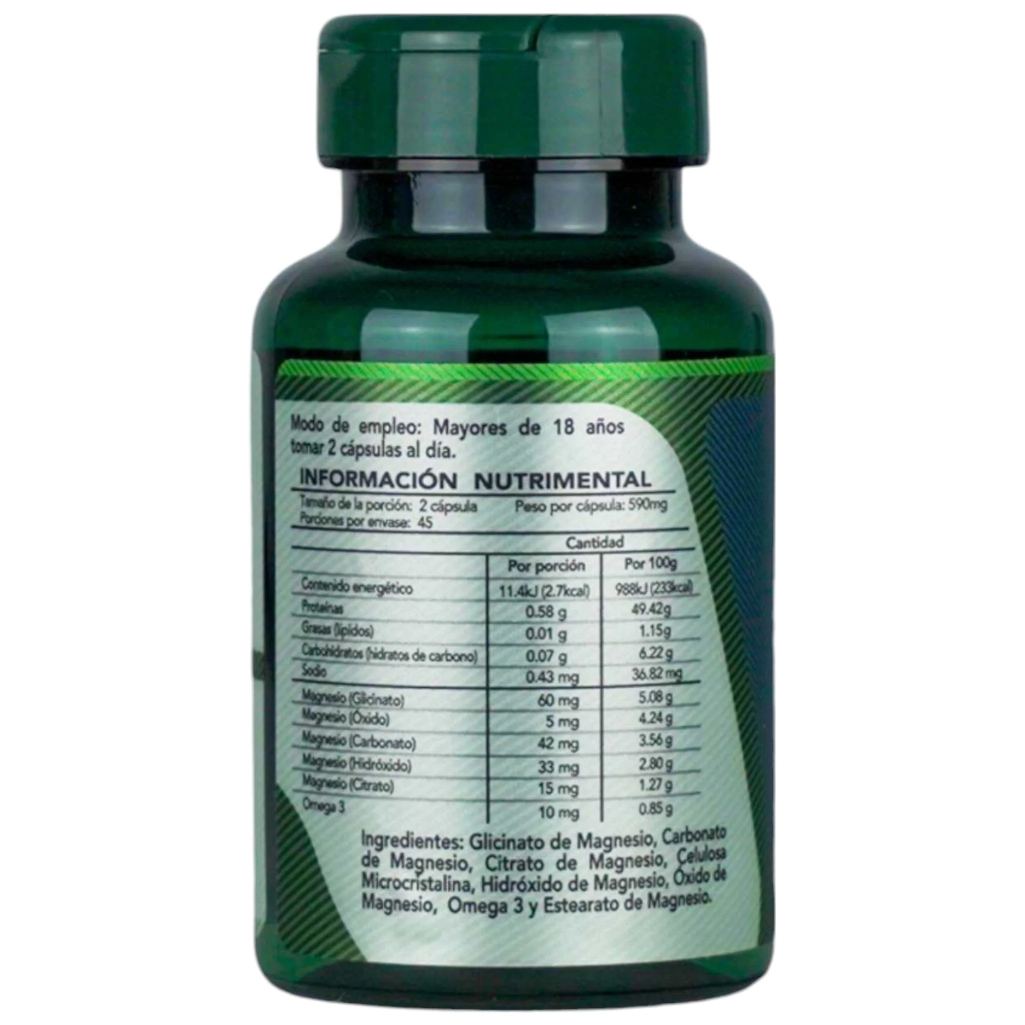 Herbalia Lab 5 Magnesios 90 Capsulas