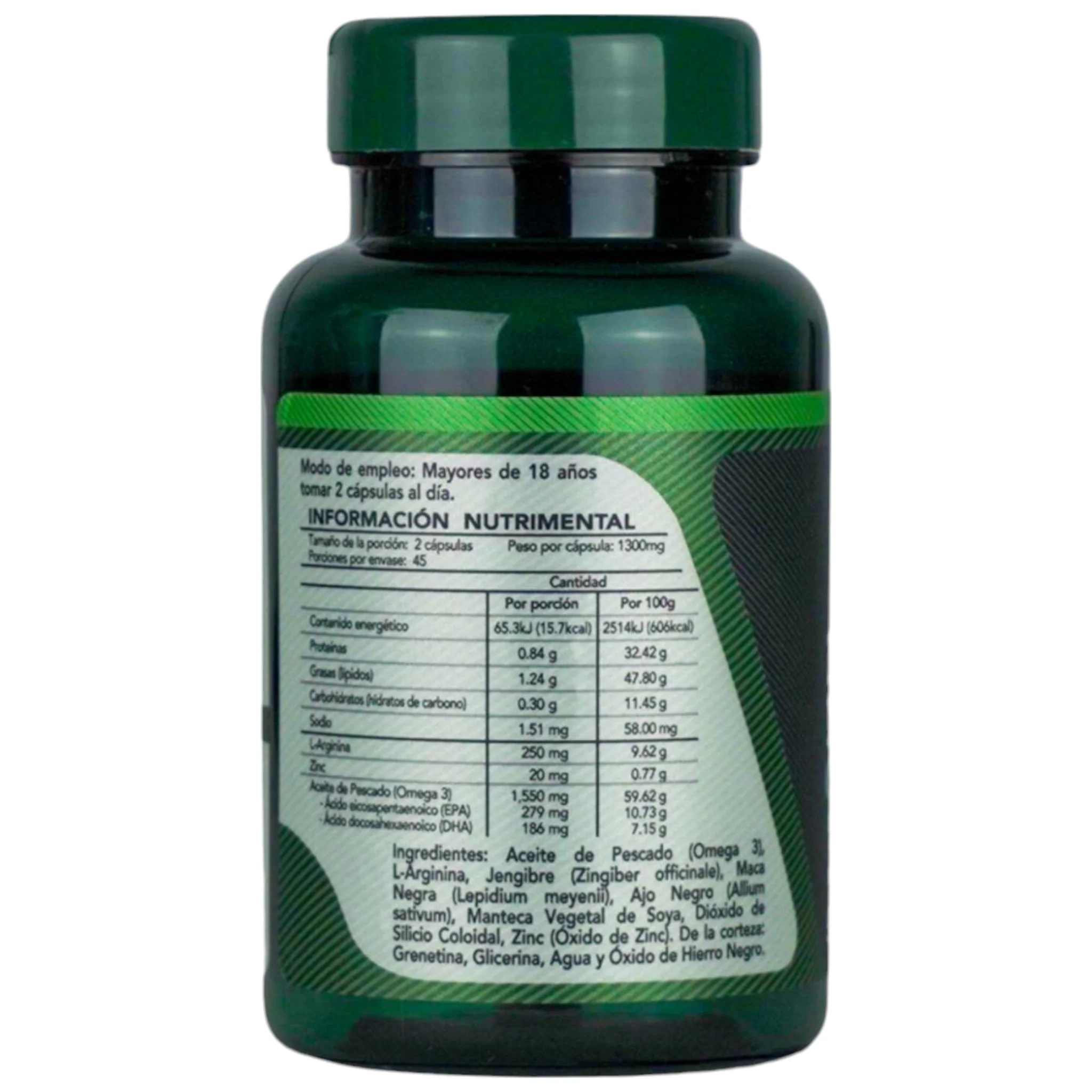 Herbalia Lab Maca Negra + L-Arginina 90 Capsulas