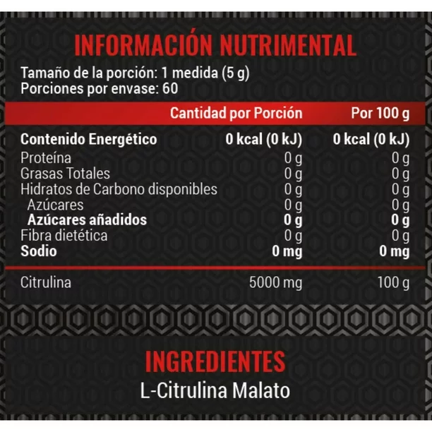 Advance Nutrition Citrulina 60 Servicios