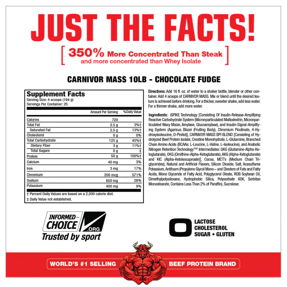 Musclemeds Carnivor Mass 10 Lbs