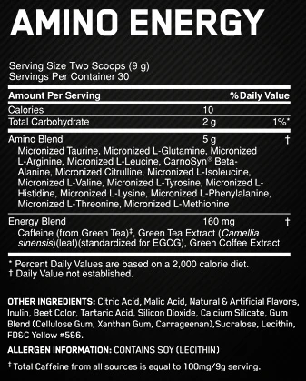 On Amino Energy 30 Servicios