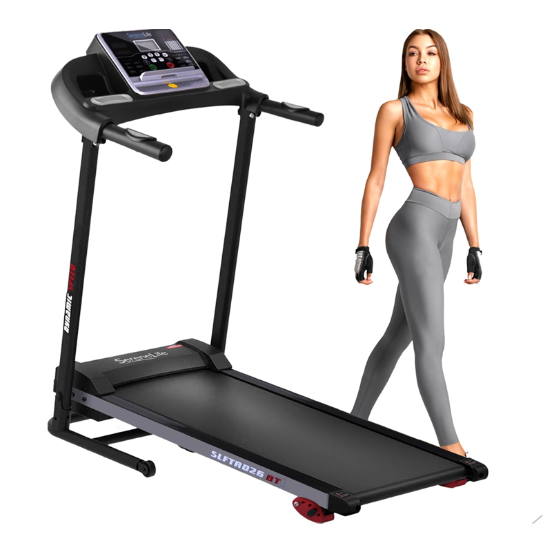 SereneLife Caminadora Plegable y Portátil, Conexión Bluetooth, Caminadora para Ejercicio en Hogar y Oficina