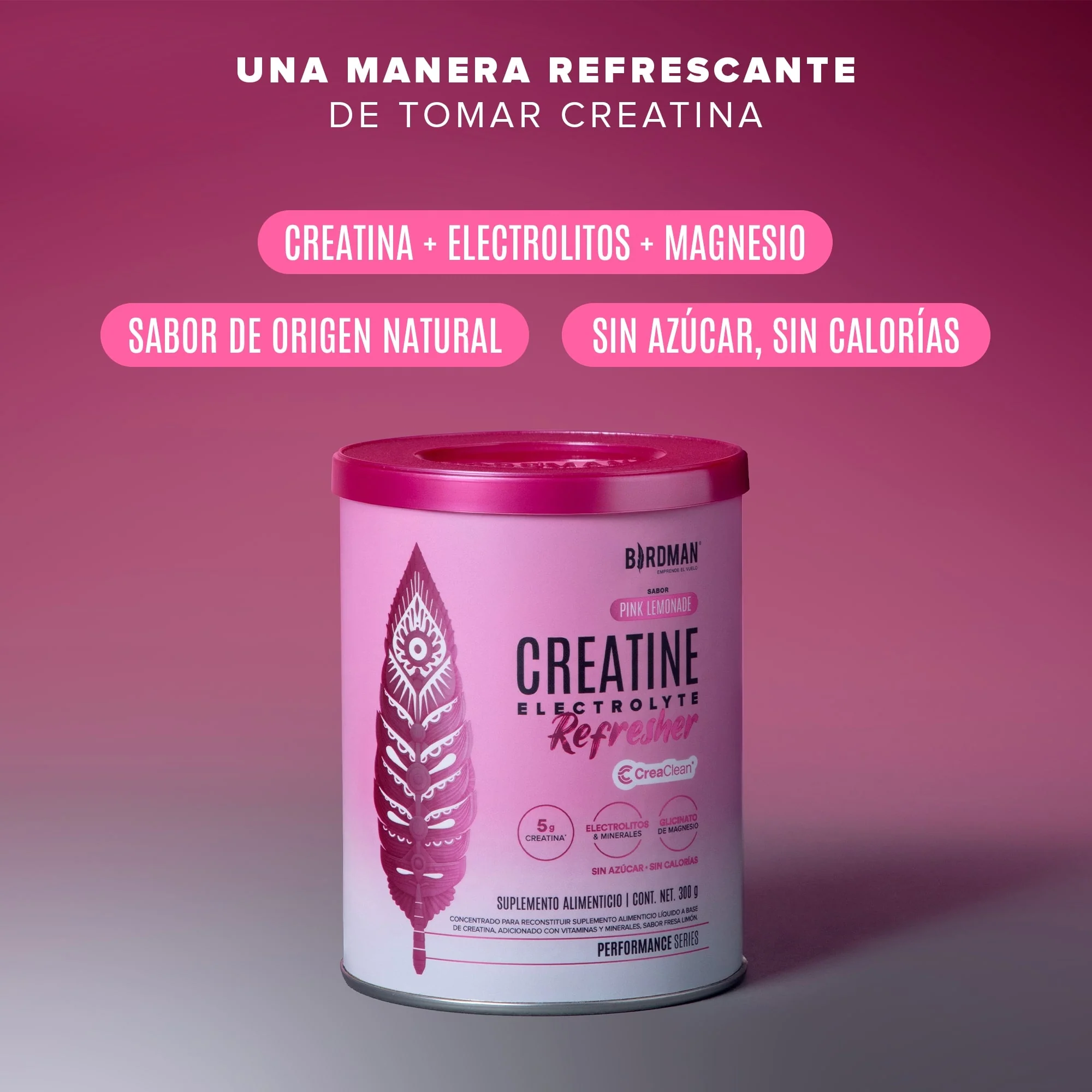 Creatine Electrolyte Refresher - Pink Lemonade - 30 Porciones