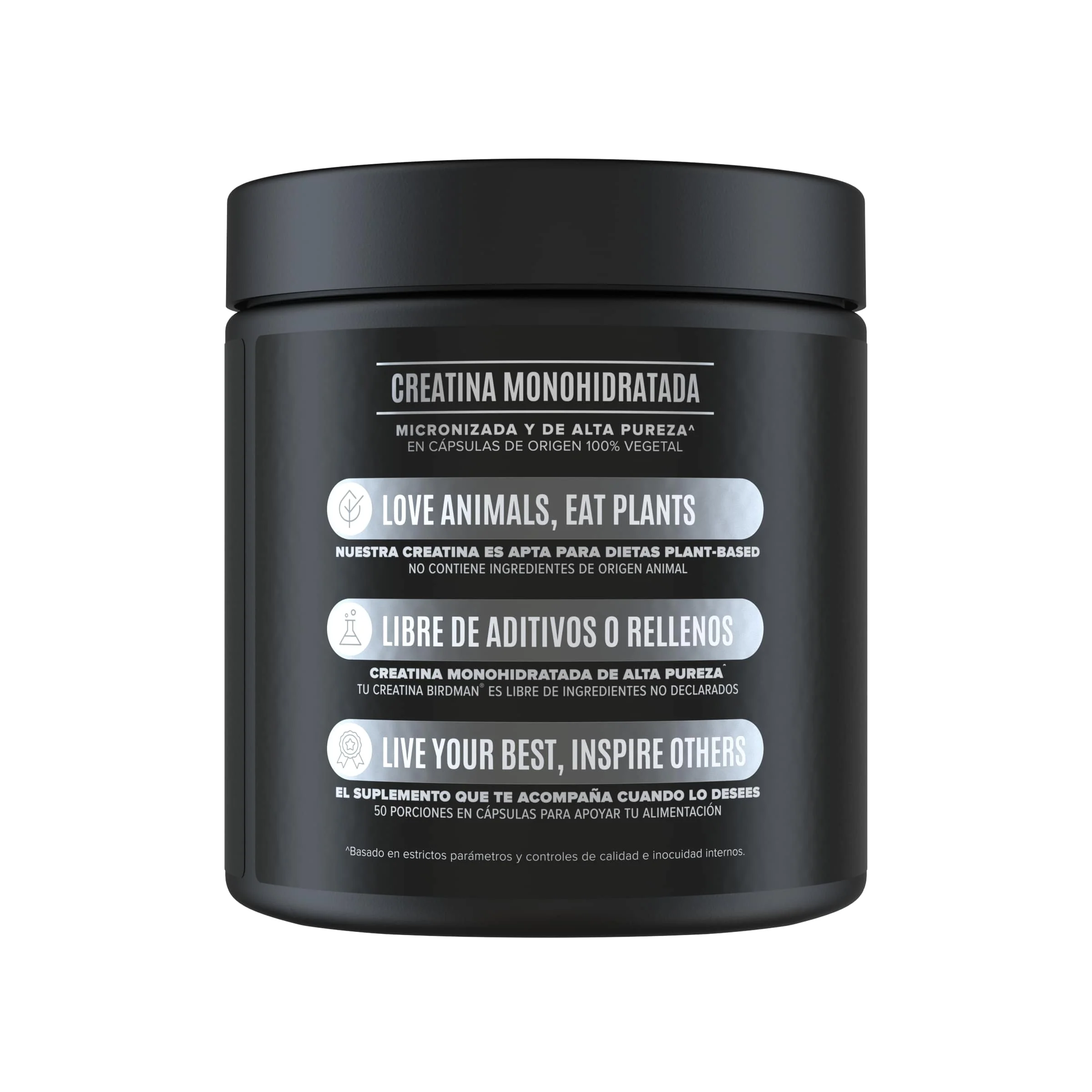 Creatina Monohidratada en Cápsulas - 50 Porciones - 250 Cápsulas