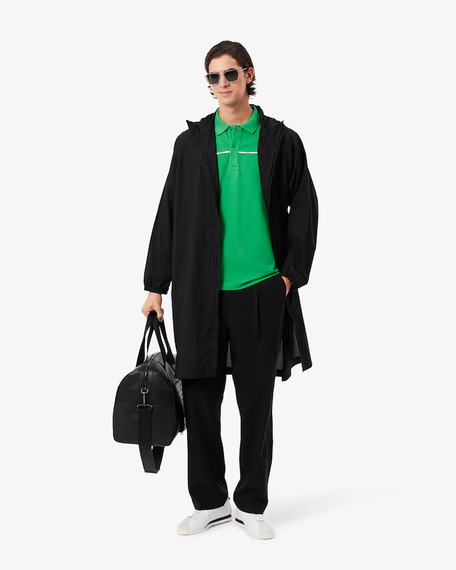 Polo Regular Fit con L.12.12 y Detalles de Logo para Hombre