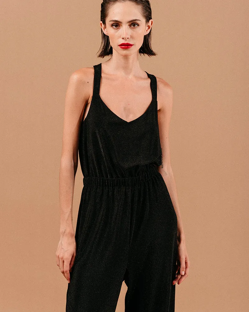 JUMPSUIT NEGRO BRILLOS LOYALE -40%
