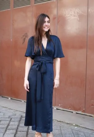 VESTIDO ENVOLVENTE EMMA AZUL NOCHE